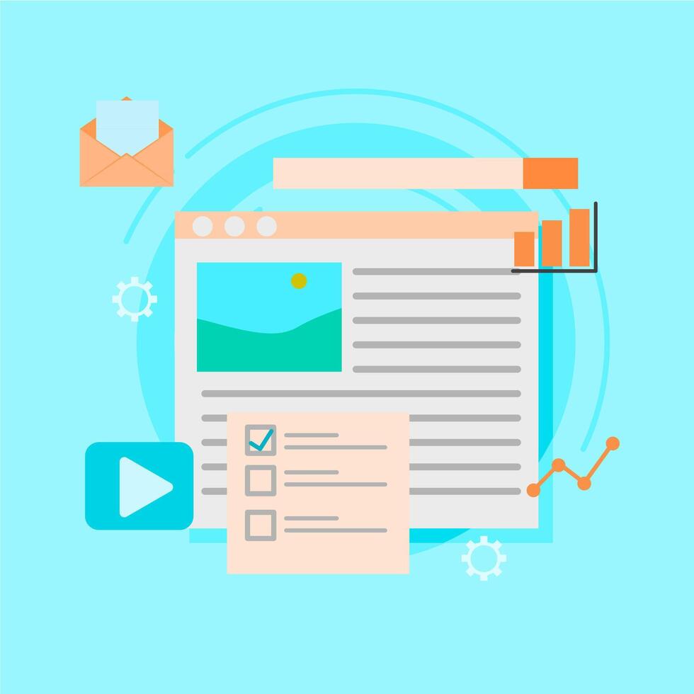 concept of advertising on social media networks. social media gets likes and views. vector