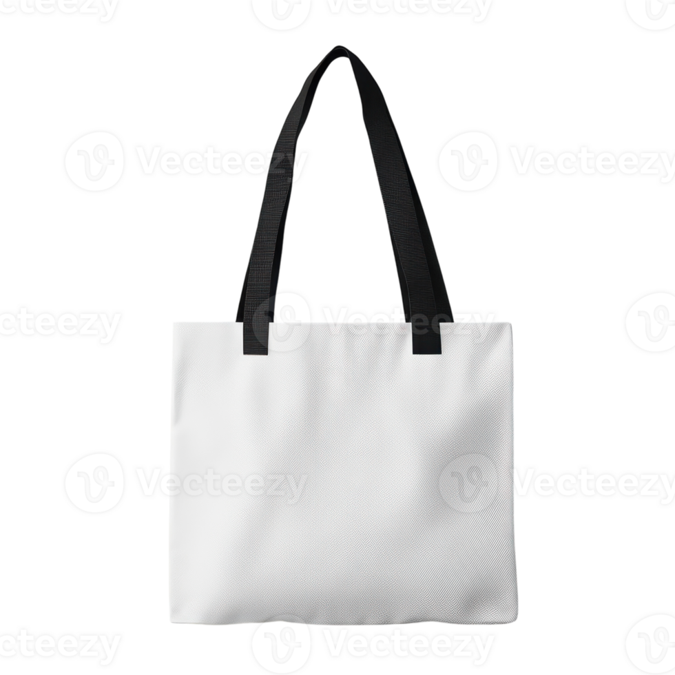 White Tote Bag Mockup for Creative Design Projects, on the transparent Background. Format png
