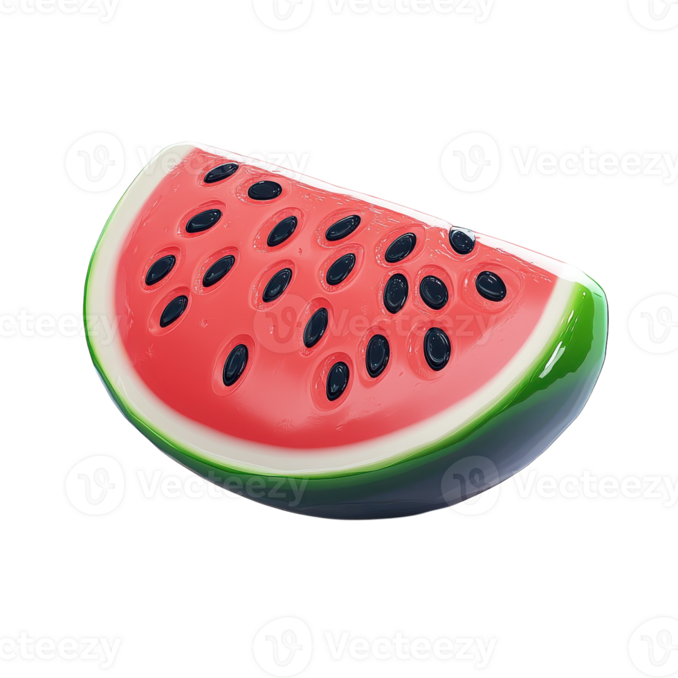 Delightful Watermelon Fruit Icon Adds Charm to Any Design, on the transparent Background. Format png