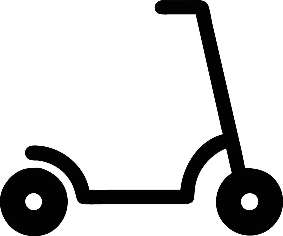 Scooter Icon Illustration black vector