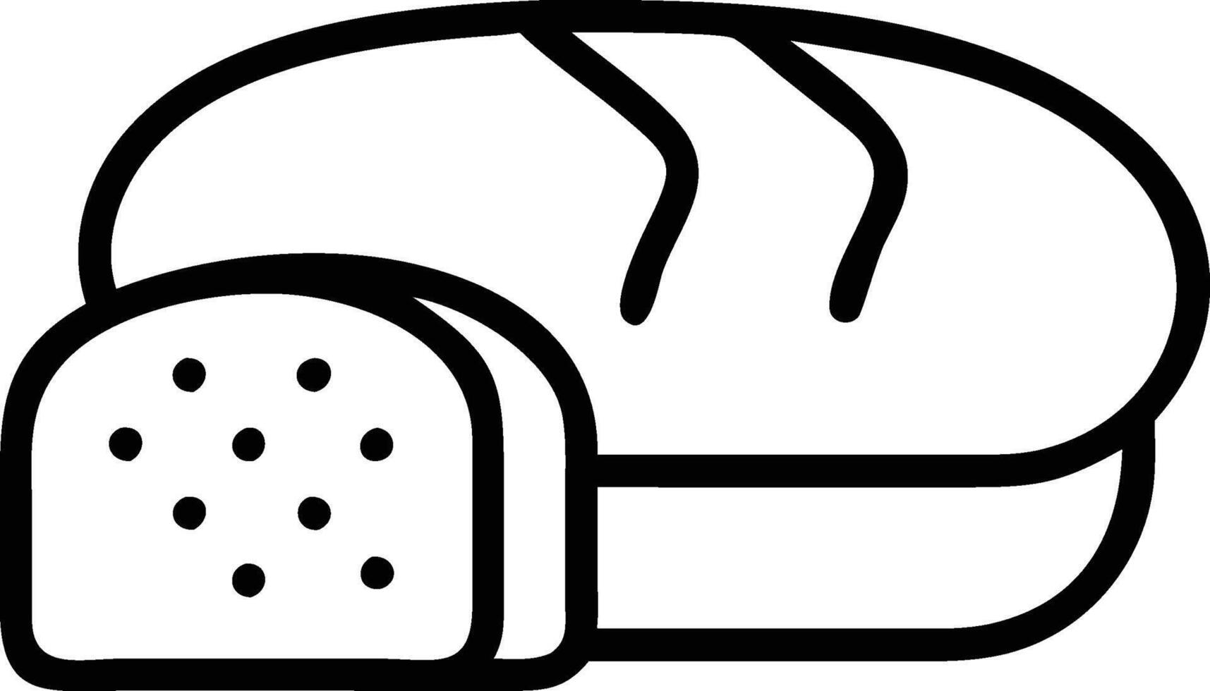 A Loaf of Bread Icon vector