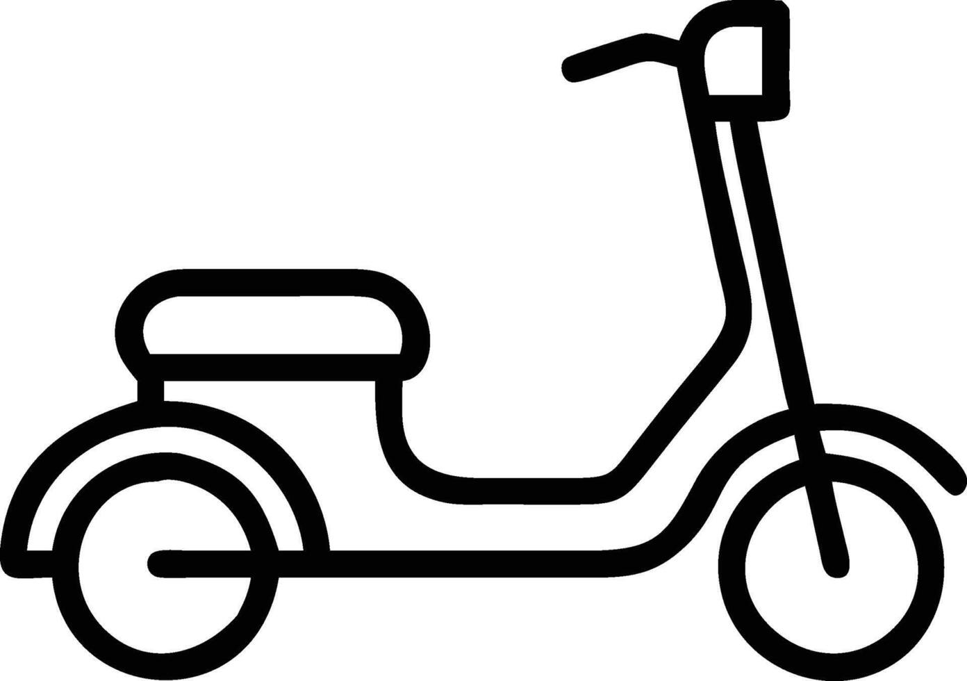 A Scooter Icon Illustration vector
