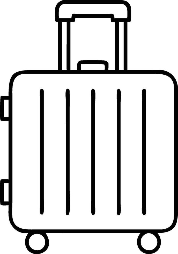Travel Suitcase Icon white background vector