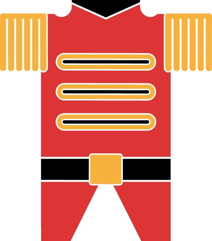 Nutcracker Soldier Costume Design vector