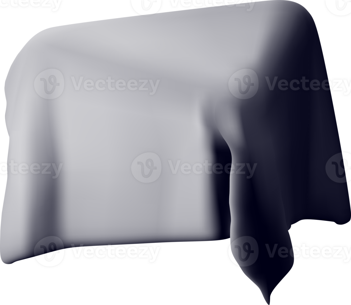 3D draped tables with cloth cover symbol png
