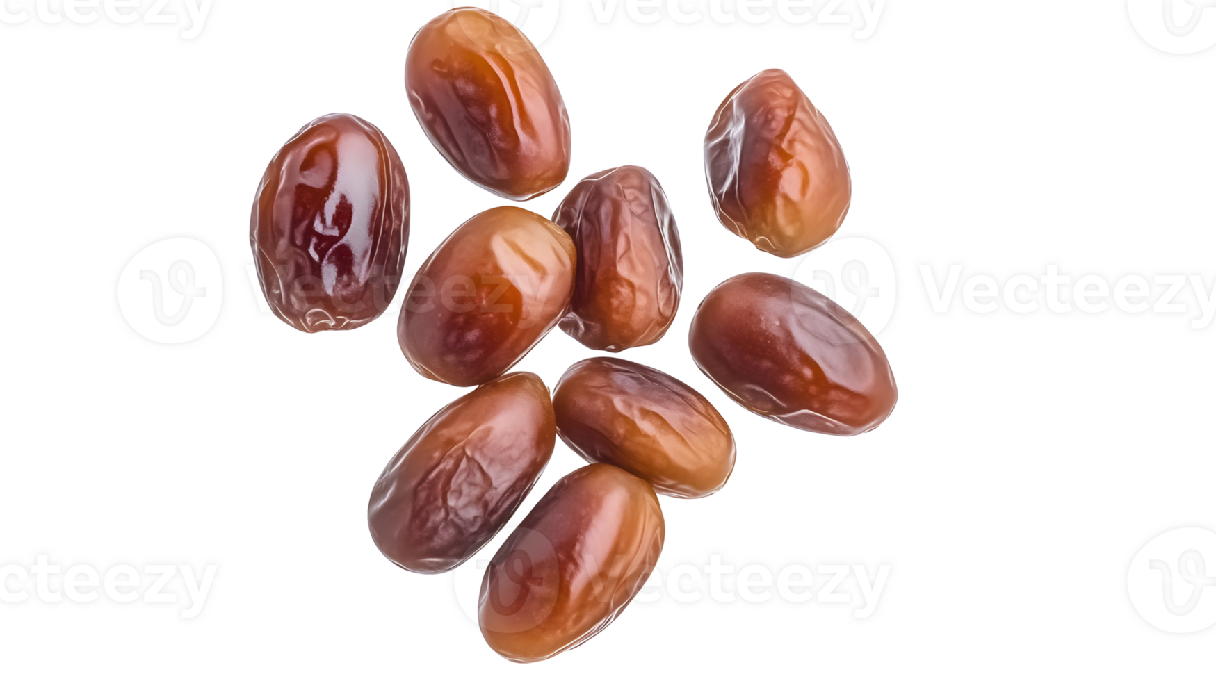 Delicious and Healthy Dates Isolated on transparent Background Ready to Eat as a Snack png