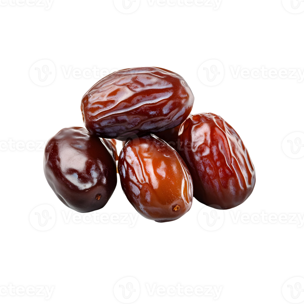 Delicious and nutritious dates arranged on a transparent backdrop for stock imagery png