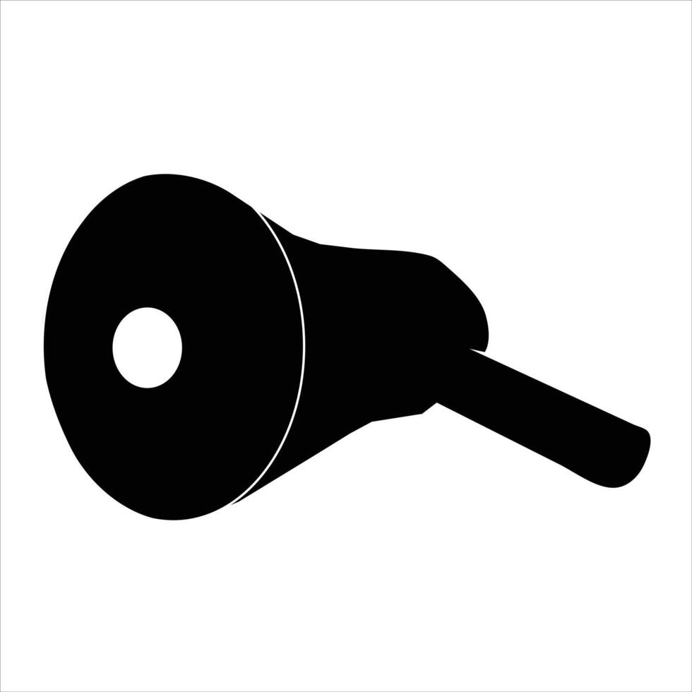 Megaphone black silhouette Illustration vector