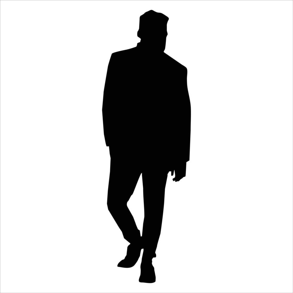 MAN silhouette Illustration vector