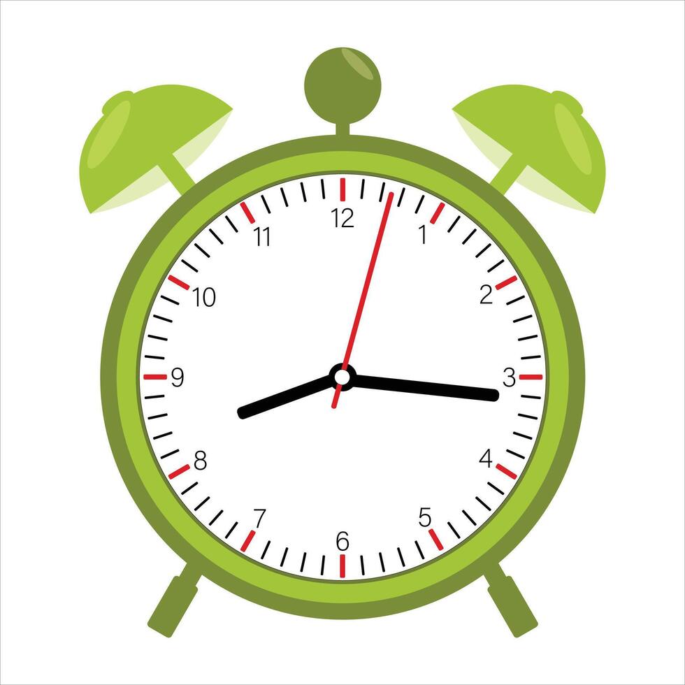 Alarm clock icon on white background.Alarm clock icon vector