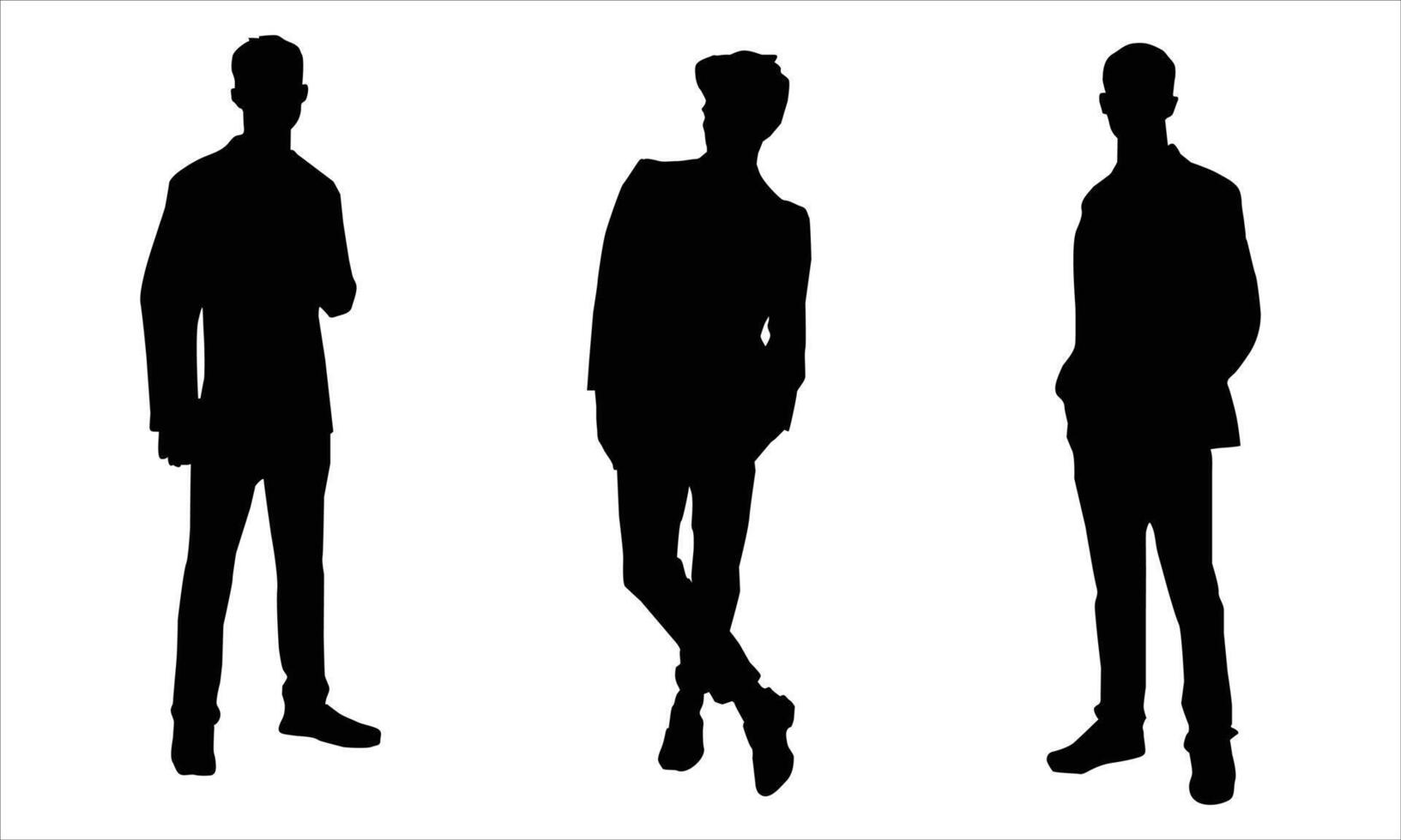 Man silhouette set Illustration vector