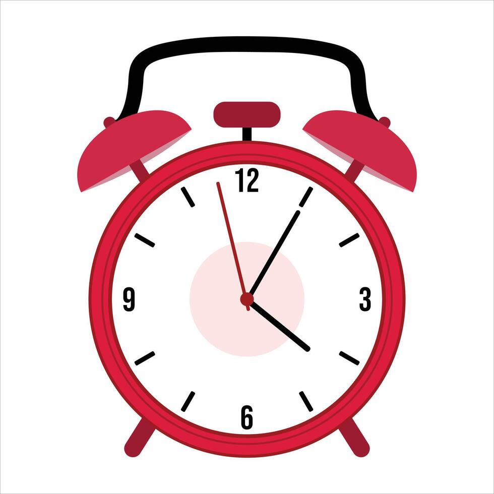Flat design illustrations Alarm clock is isolated on white background vector
