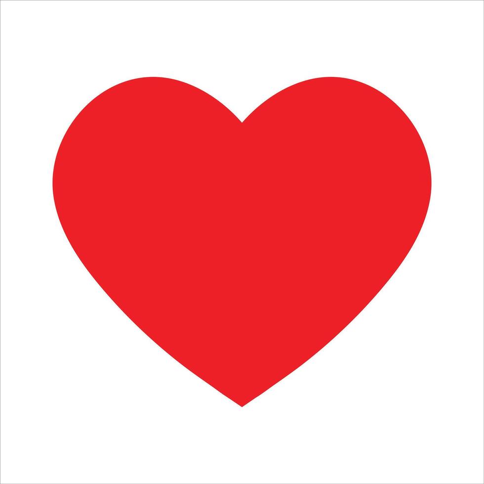 Heart icon.Red heart icon vector