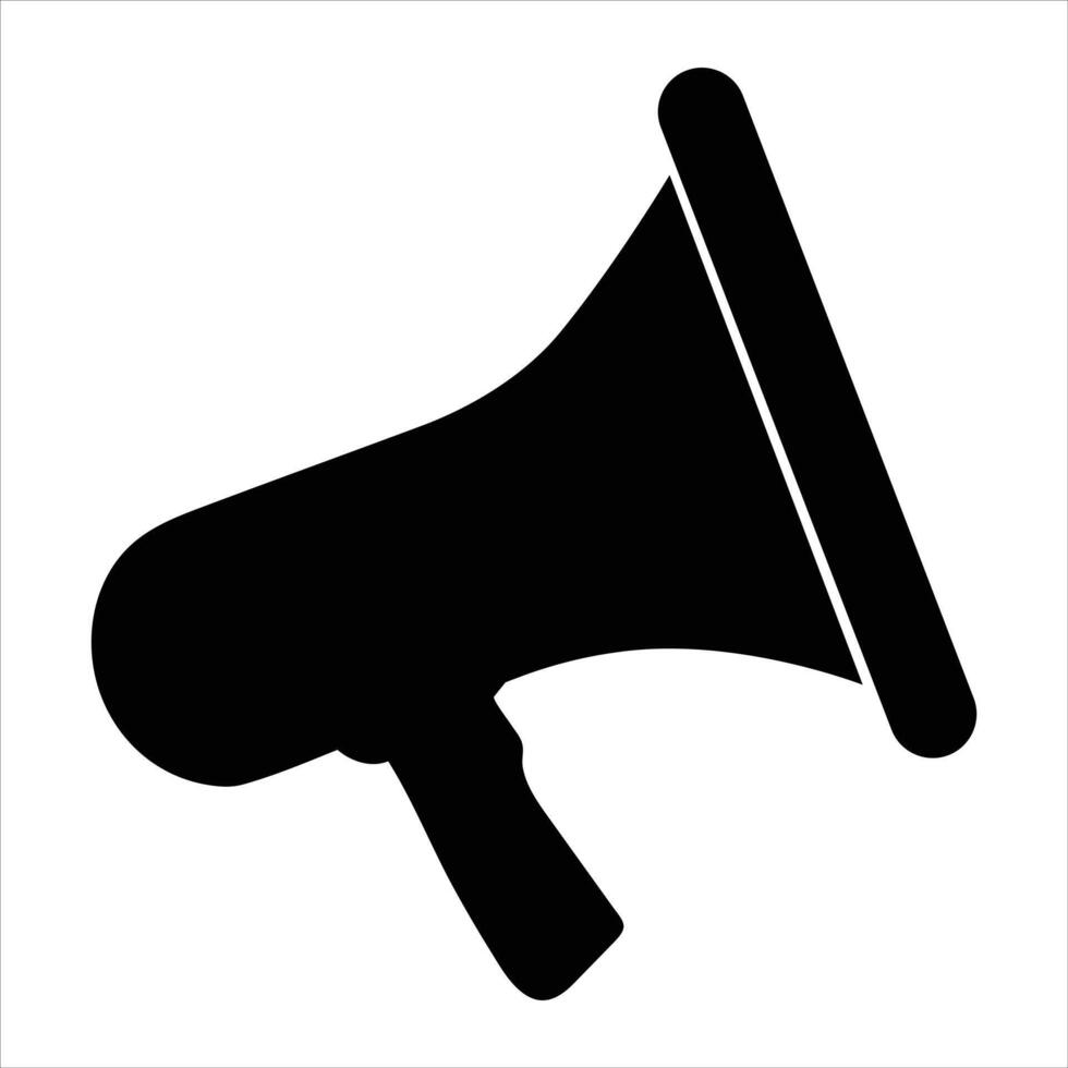 Megaphone silhouette Illustration vector
