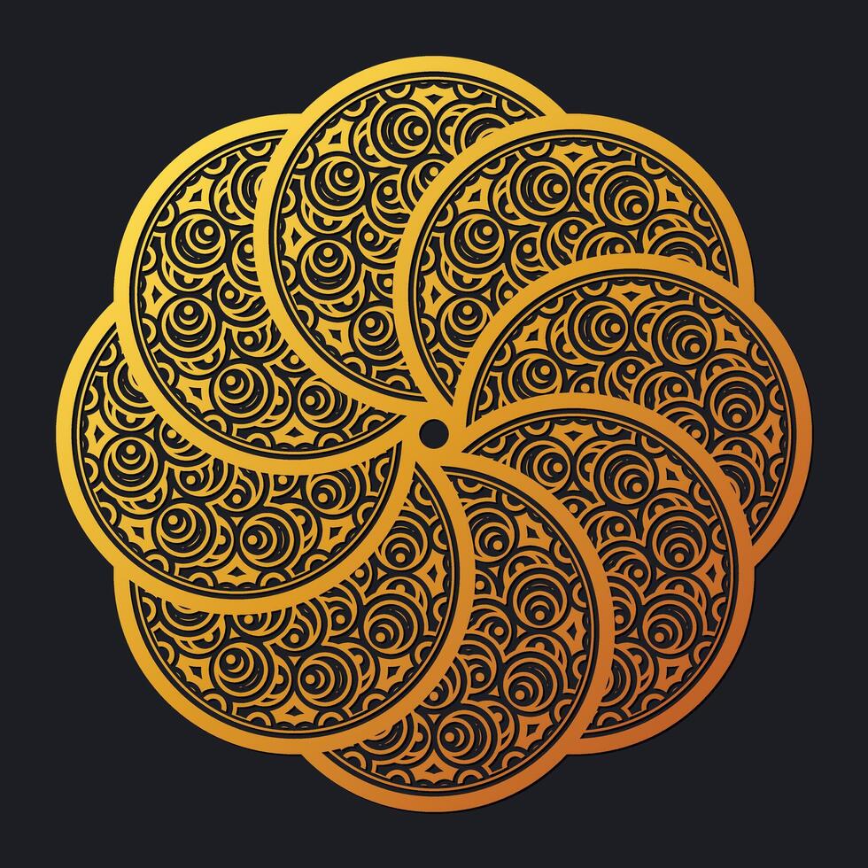 Luxury art Mandala background design template vector