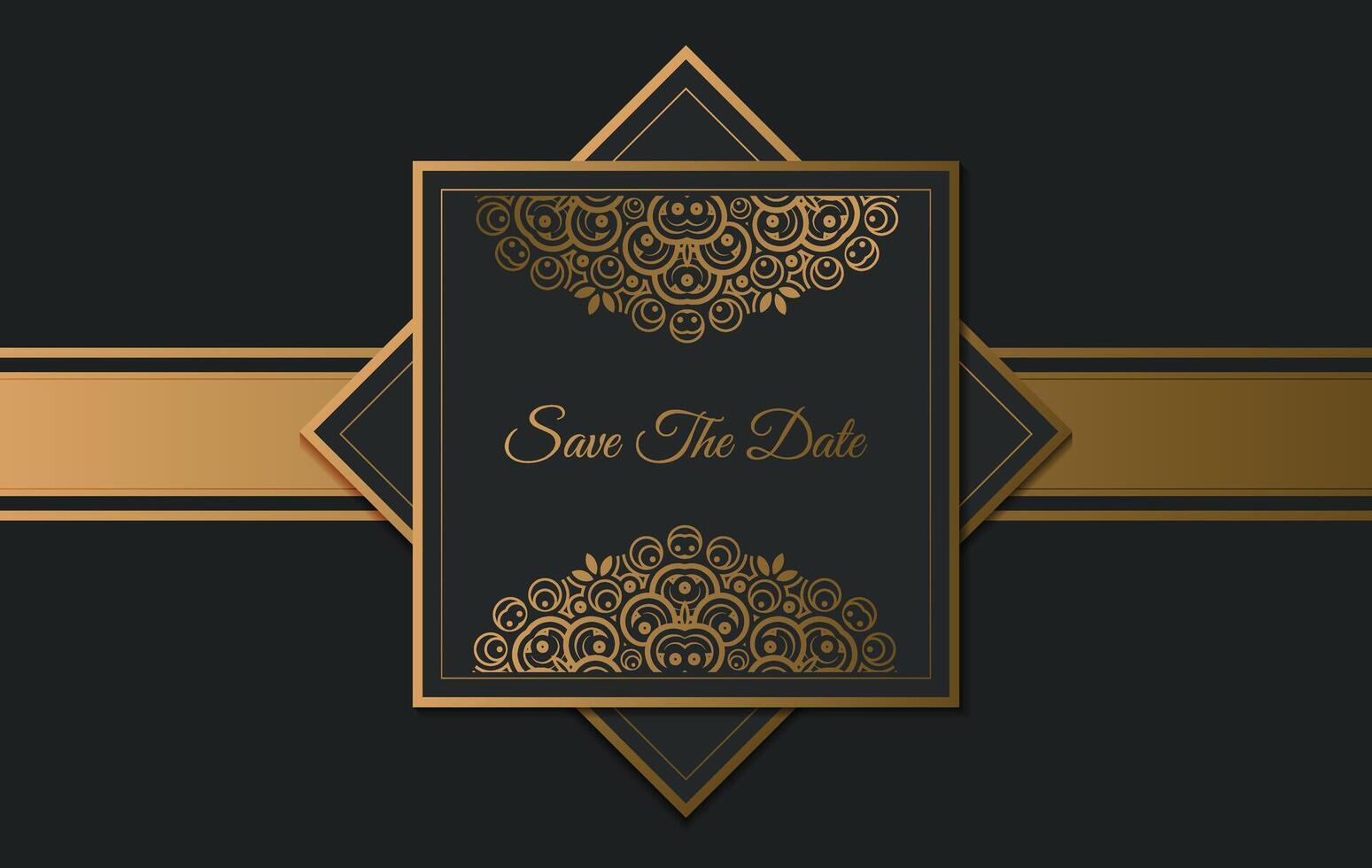 luxury invitation background style art ornamental pattern vector