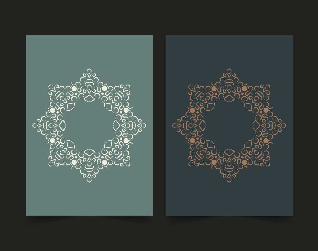 retro Cover Border Circle Pattern vector
