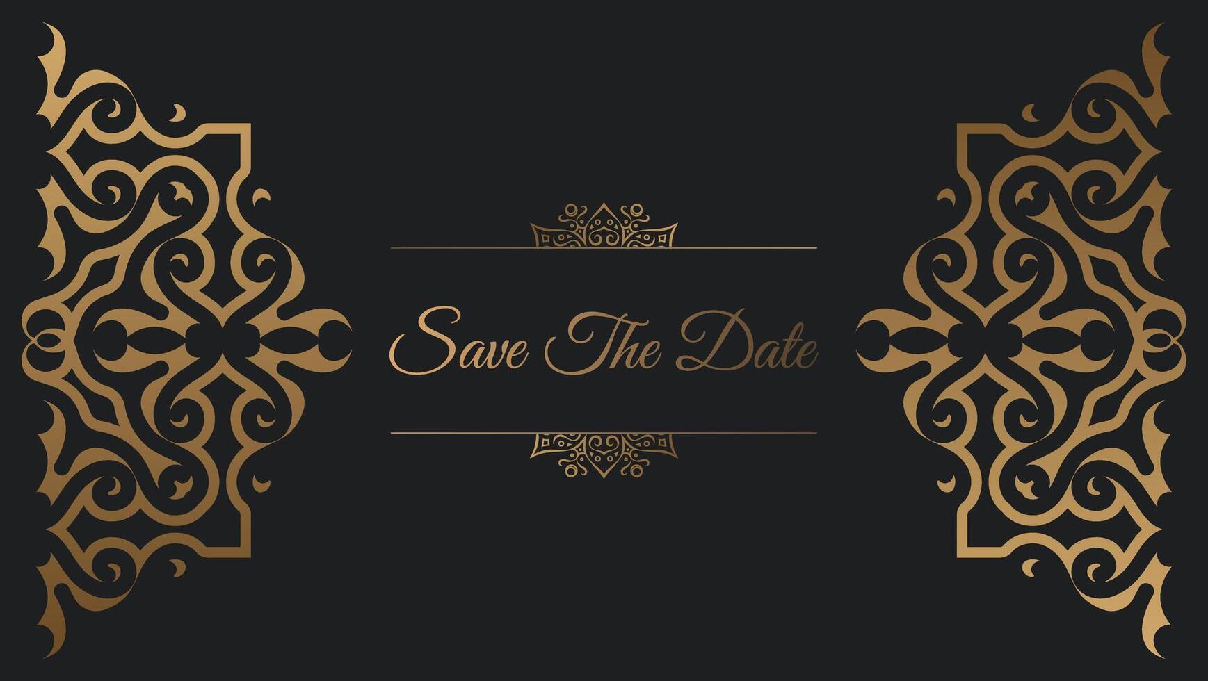 luxury retro invitation background style ornamental pattern vector