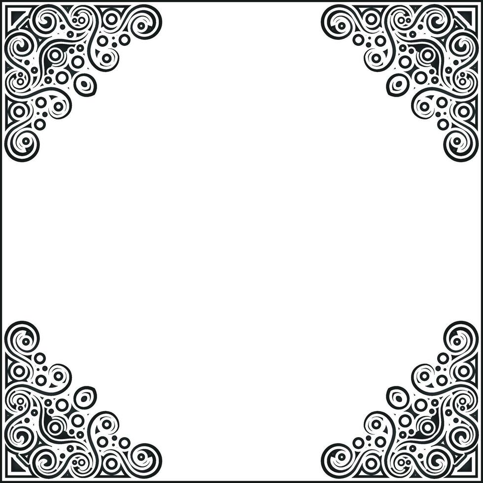 decoration frame design background vector