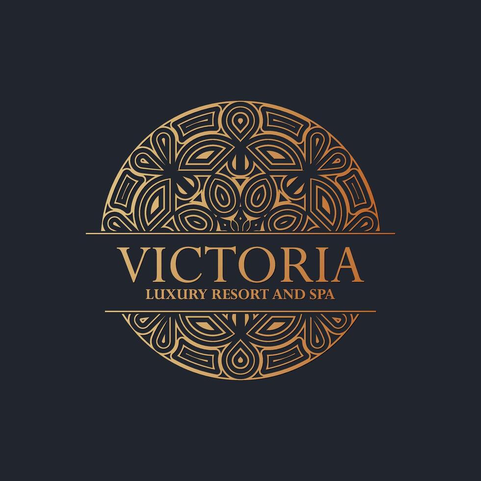 Luxury hotel label art template. Trendy vintage royal ornament frames illustration. vector