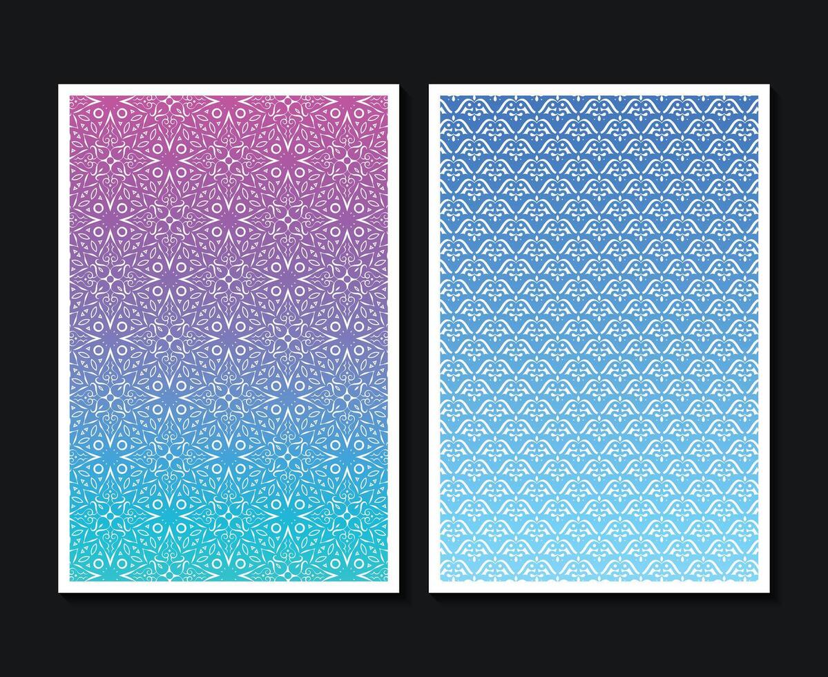 colorful minimal abstract pattern cover design vector