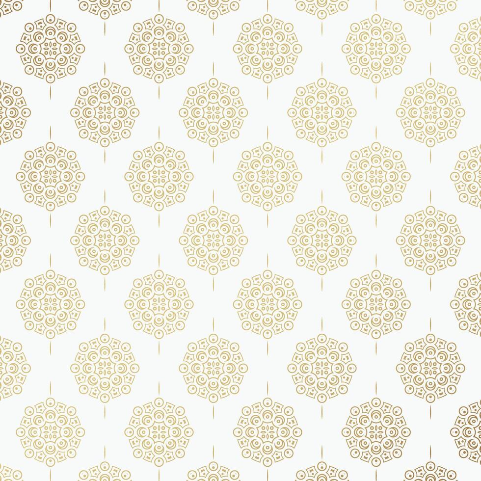golden art ornament pattern design background vector