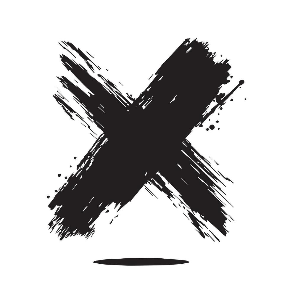 Gothic Worship Distressed Cross vector
