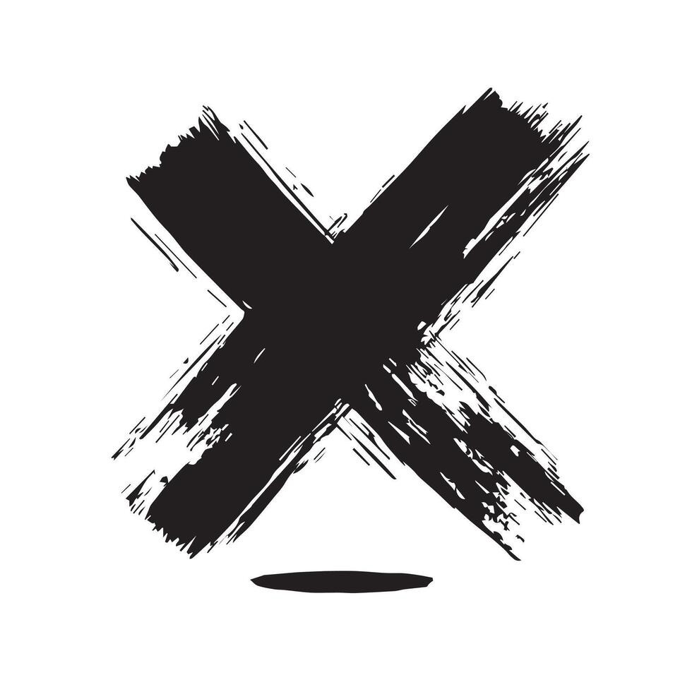 Chipped Faith Christian Cross Design vector