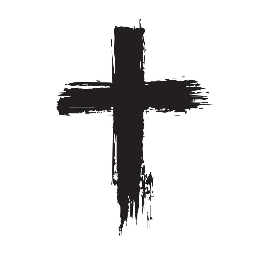 Sacred Shadows Blackened Cross vector
