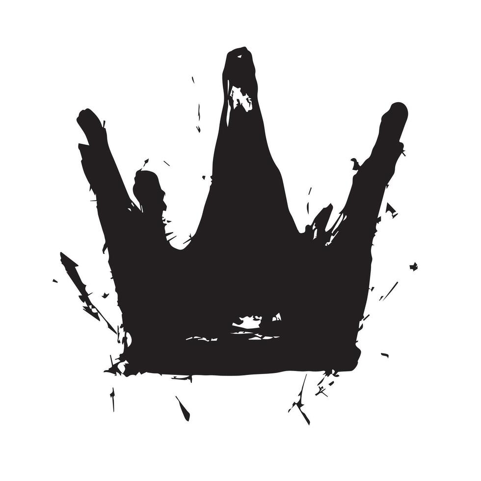 Forgotten Monarchy Faded Crown Art vector