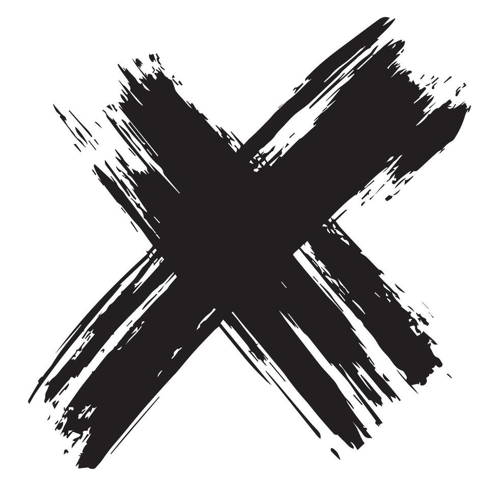 Faded Cross Simple Religious Symbol vector