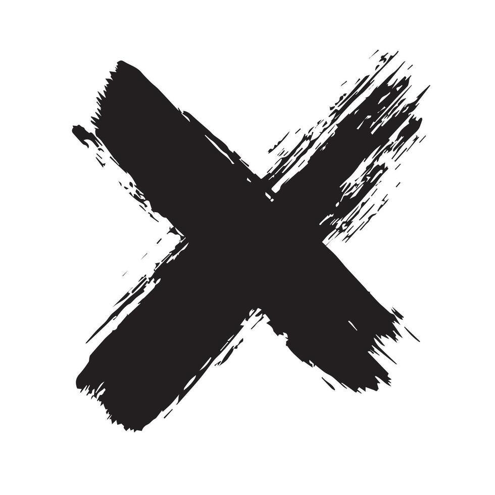 Cracked Cross Simple Religious Icon vector