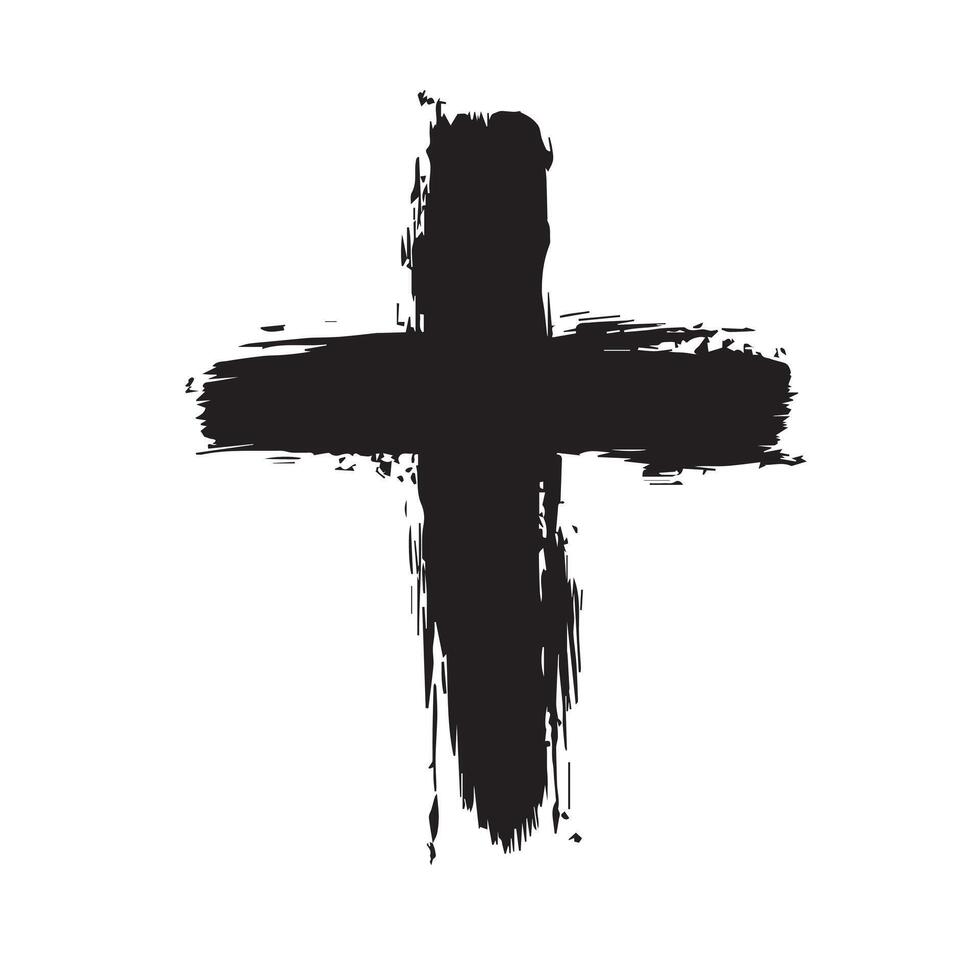 Unbreakable Spirit Christian Cross Art vector