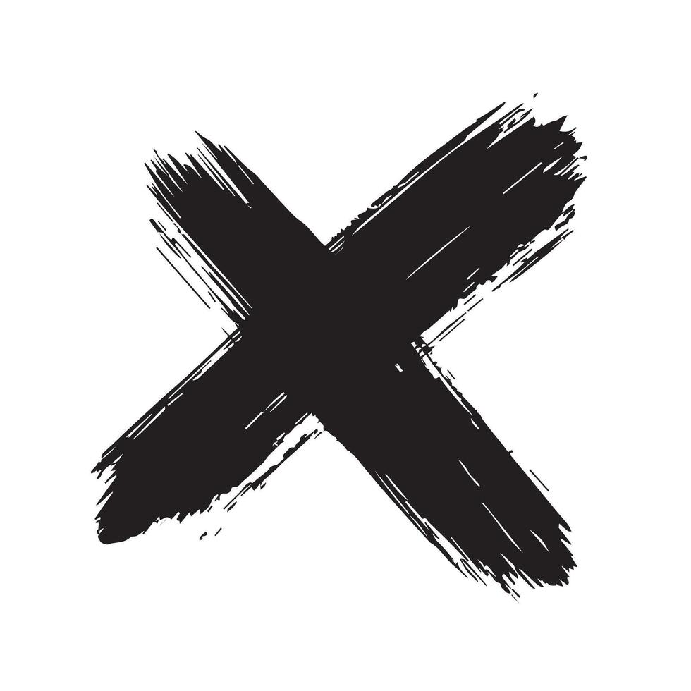 Forgotten Symbol Grunge Cross Texture vector