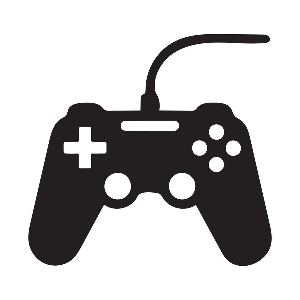 Game control Silhouette vector