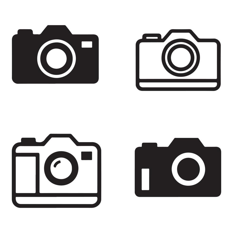 Digital Simple Camera Logo vector