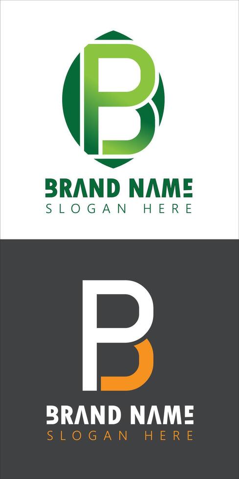 BP letter, logo, image, design, icon, element, font, symbol vector