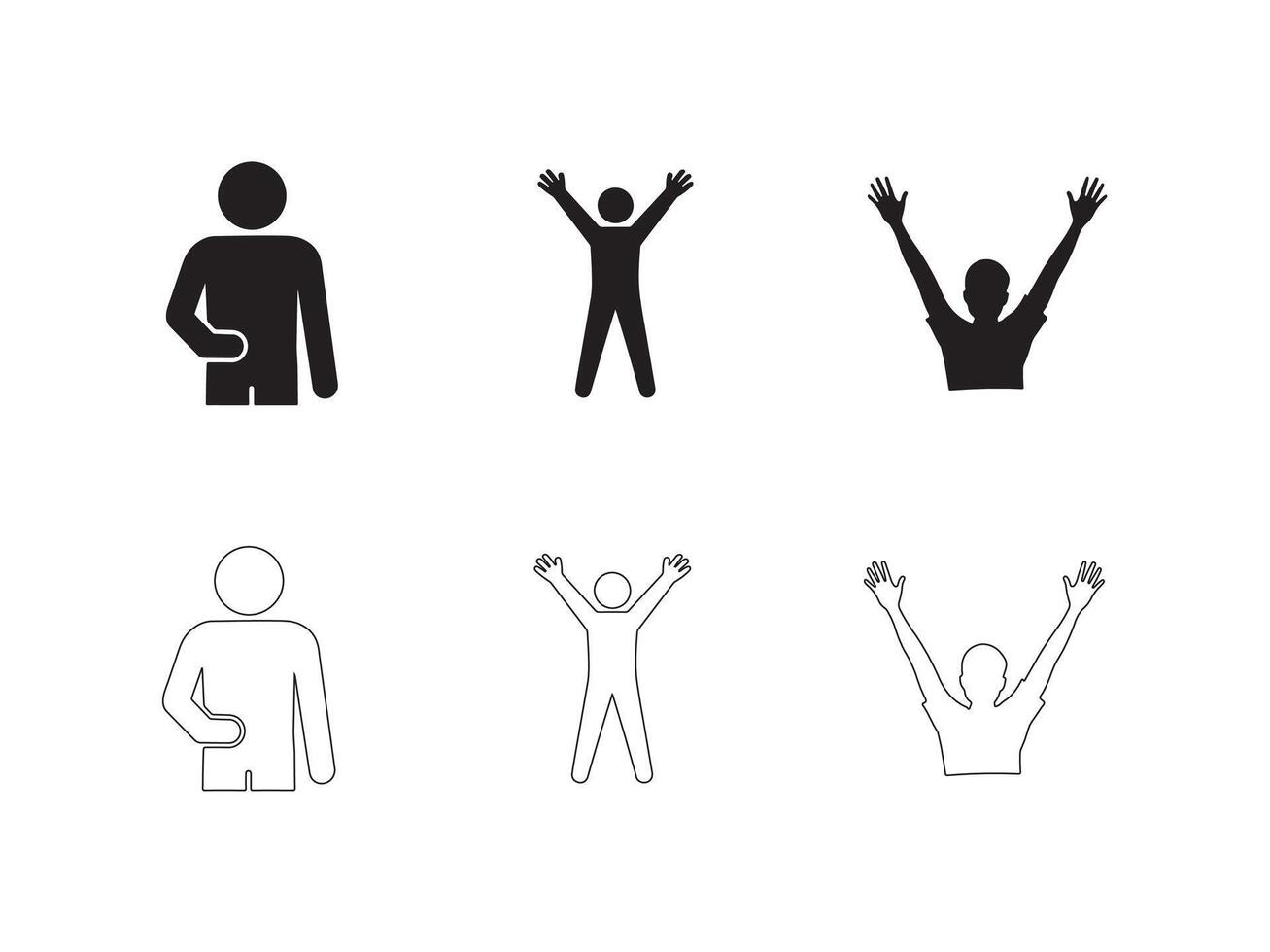 People group icon set. Team people. User profile symbol. Group of people or group of users collection. User Icon Flat Isolated on White Background. User Symbol. vector