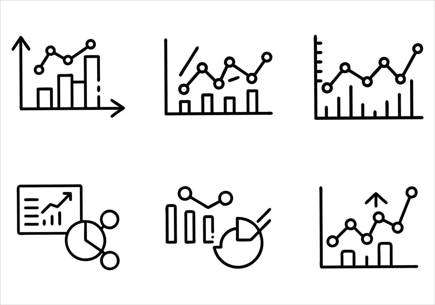 Data analysis set of web icons in line style. Data analytics icons for traffic analysis, data processing, research network collection, statistics, analytics, performance. vector