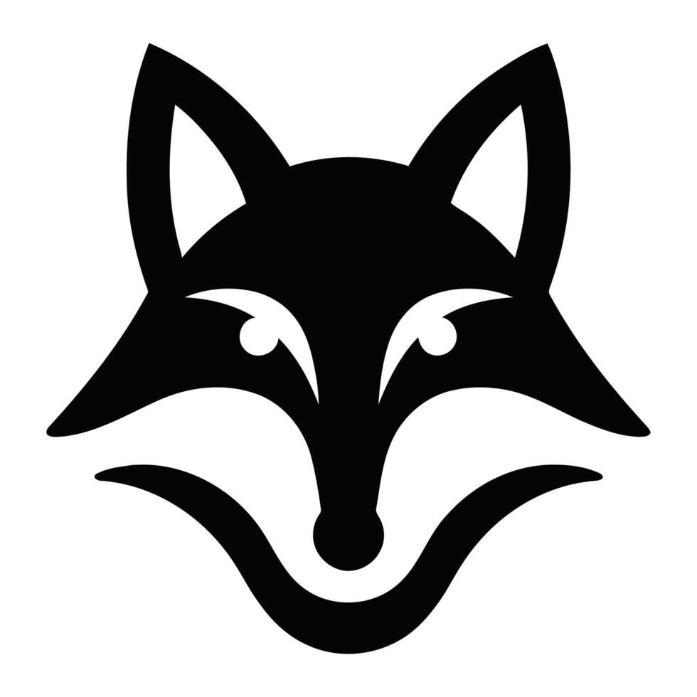 Bold Fox Face vector
