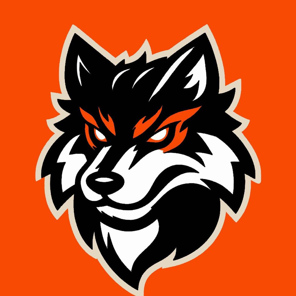 The logo of the university of oregon wolf pack vector