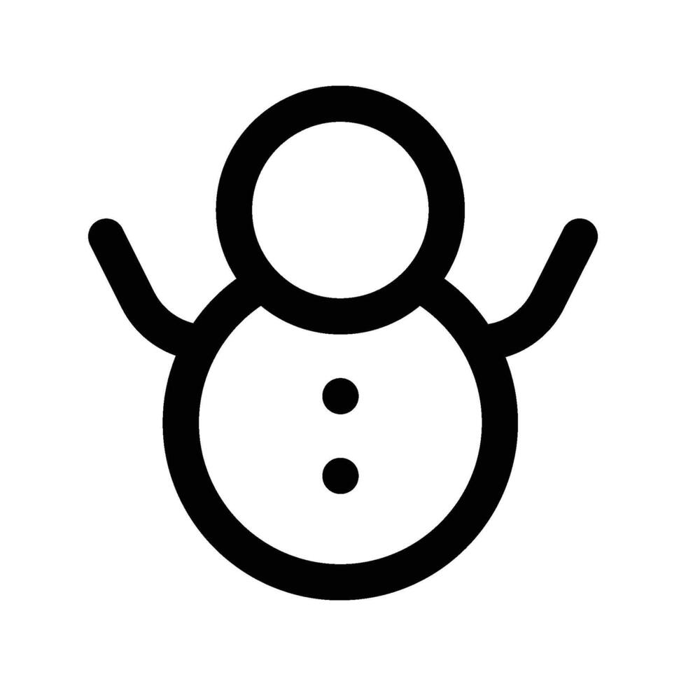 Snowman icon. sign for mobile concept and web design. illustration vector