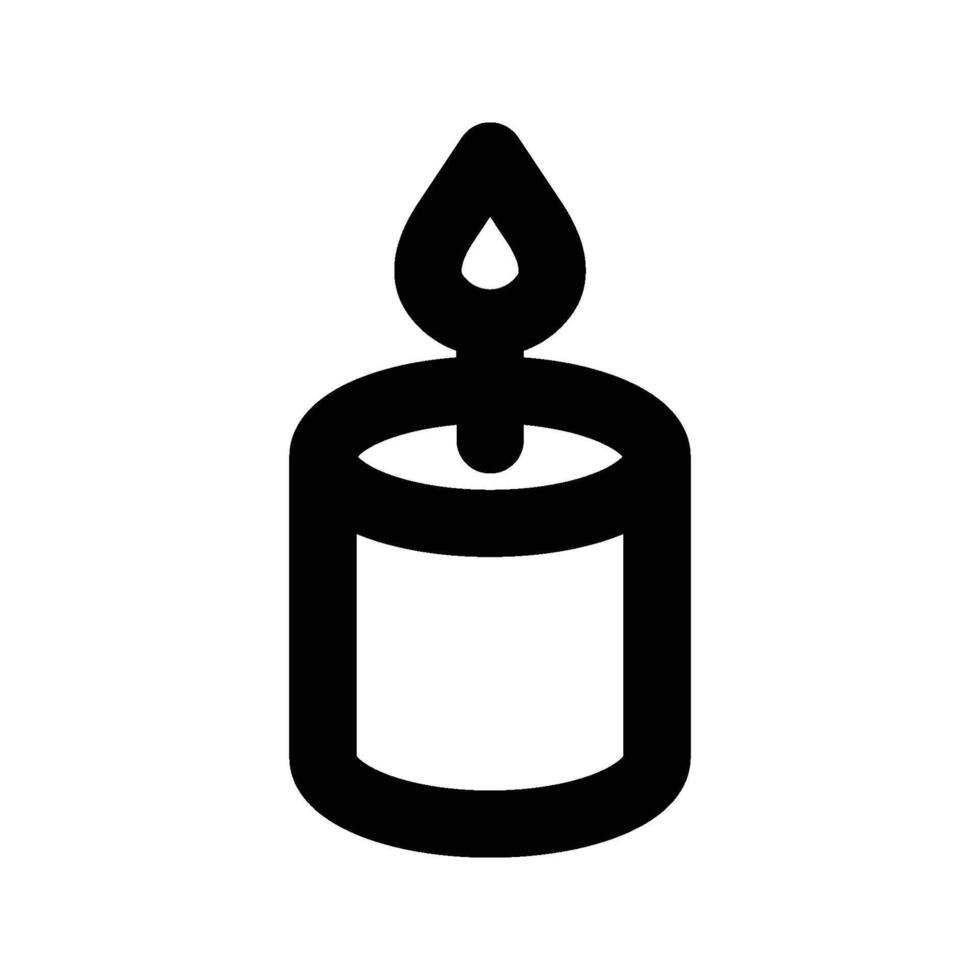 Candle icon. symbol for mobile concept and web design. illustration vector