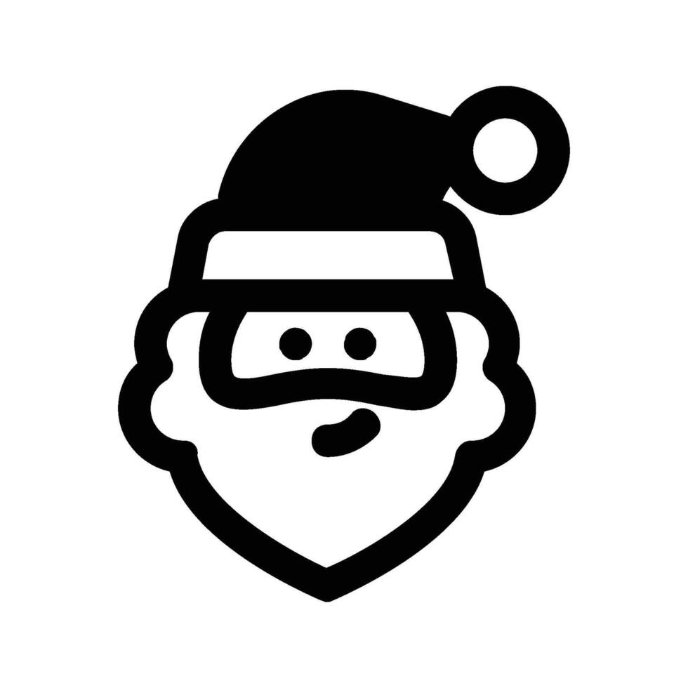Santa Claus line icon. Christmas celebration sign. Santa Claus character. vector
