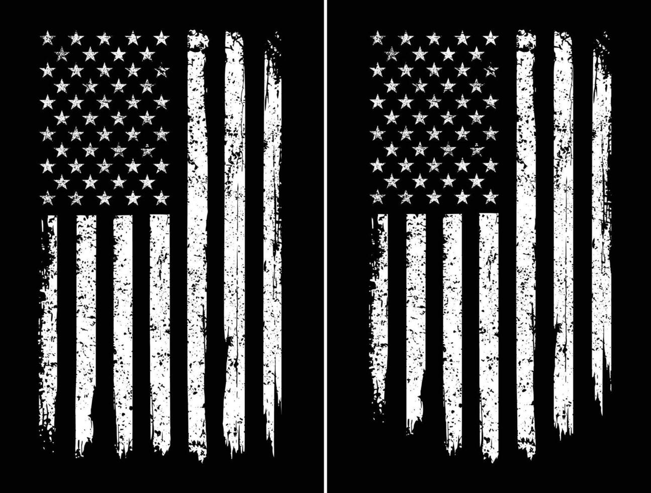 Distressed American Flag. Vintage USA Patriotic Design vector