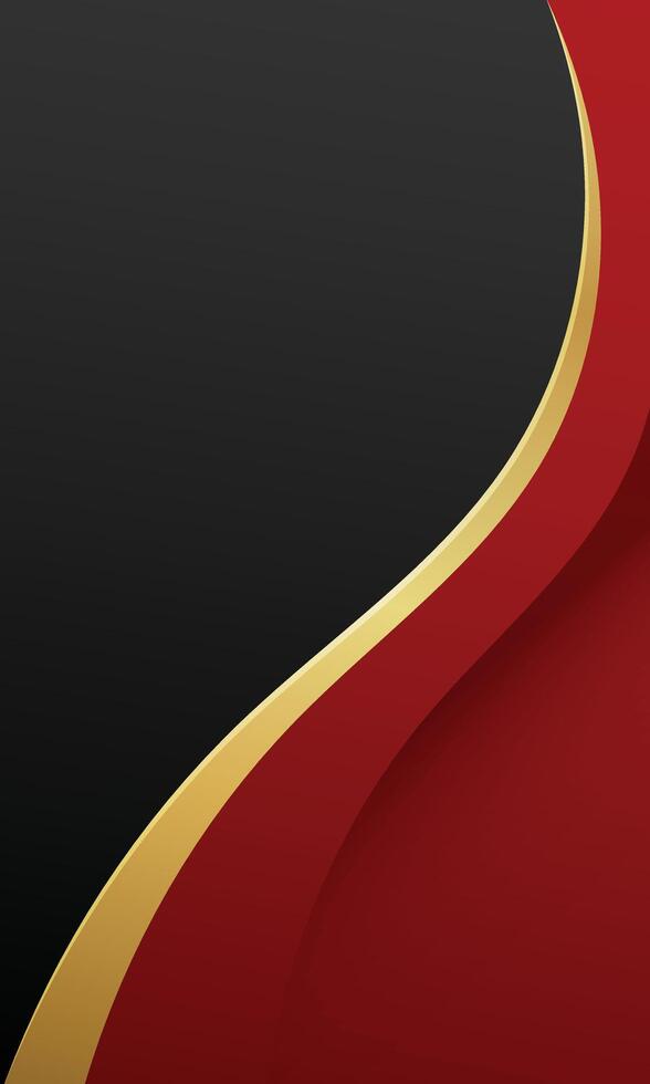 Elegant Red and Black Wave Background vector