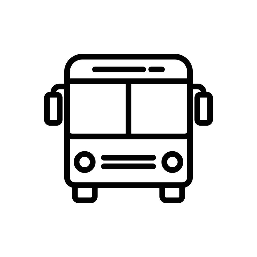 bus line icon vector