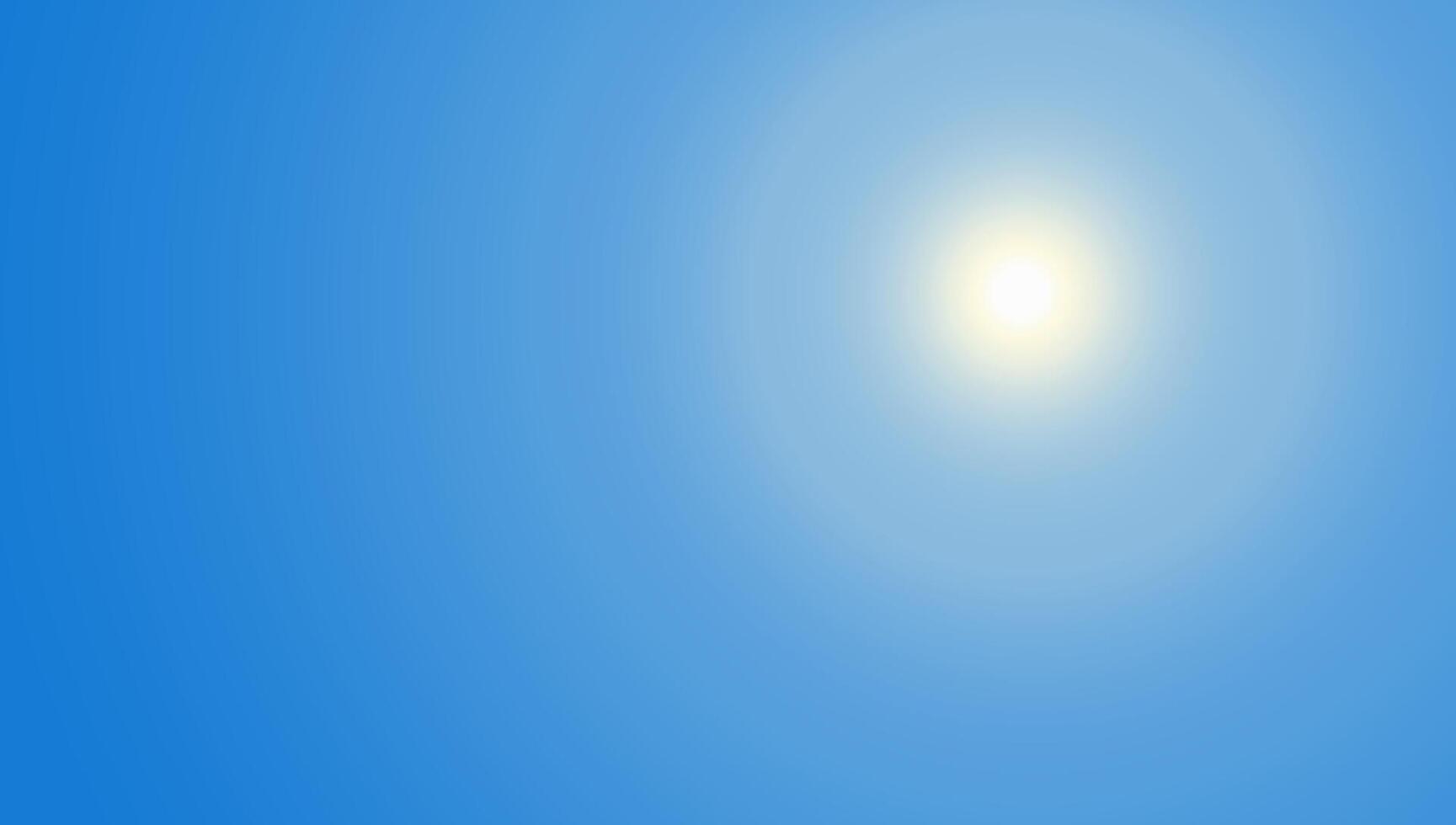 Sky blue background. Light white clouds on summer abstract clear day. Bright gradient pattern. Cloudy air sun weather nature texture. Meteorology sunny landscape horizon. Spring heaven backdrop vector
