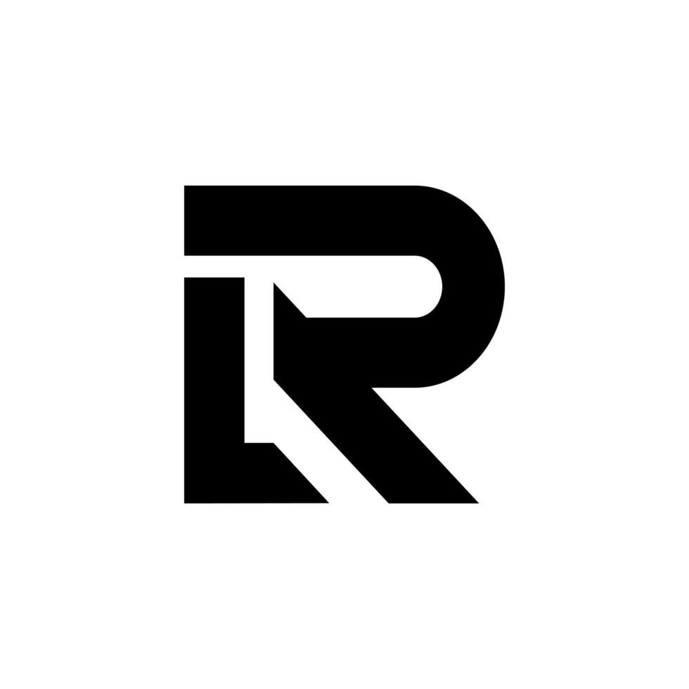 Letter Lr initial modern abstract unique new monogram logo vector