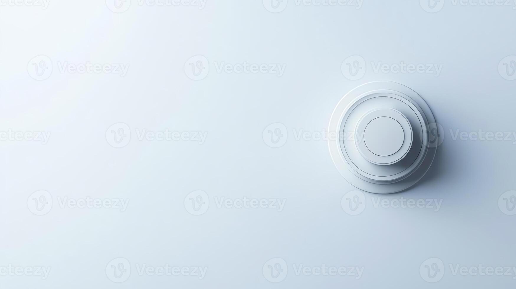 A minimalist image showcasing a white circular design element on a pale background, perfect for use in modern graphics and design applications. photo